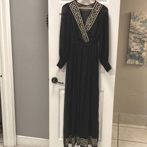 Fashion Nova black sheer dress size XS